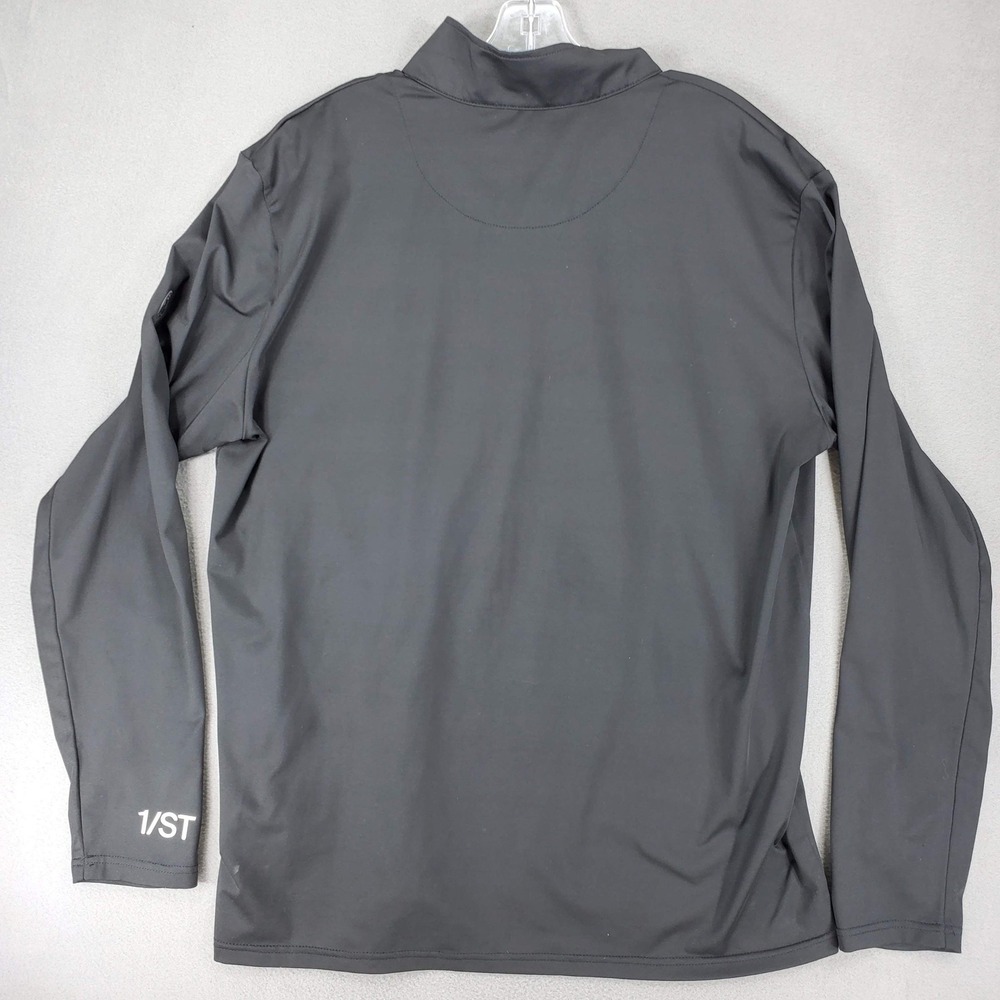 1/ST Chrome‎ Studio 1/4 Zip Pullover Mens XL Black Preakness Stakes Pimlico Logo - Picture 4 of 7